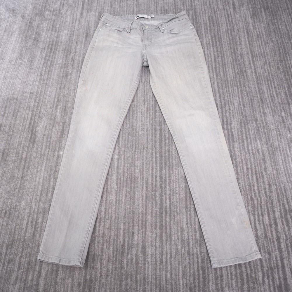 Levi's Demi Curve Modern Rise Skinny Jeans Womens 8/29 Gray Good Stretch Denim